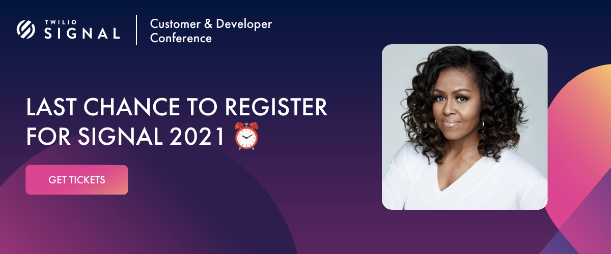 Last Chance To Register For Signal 2021