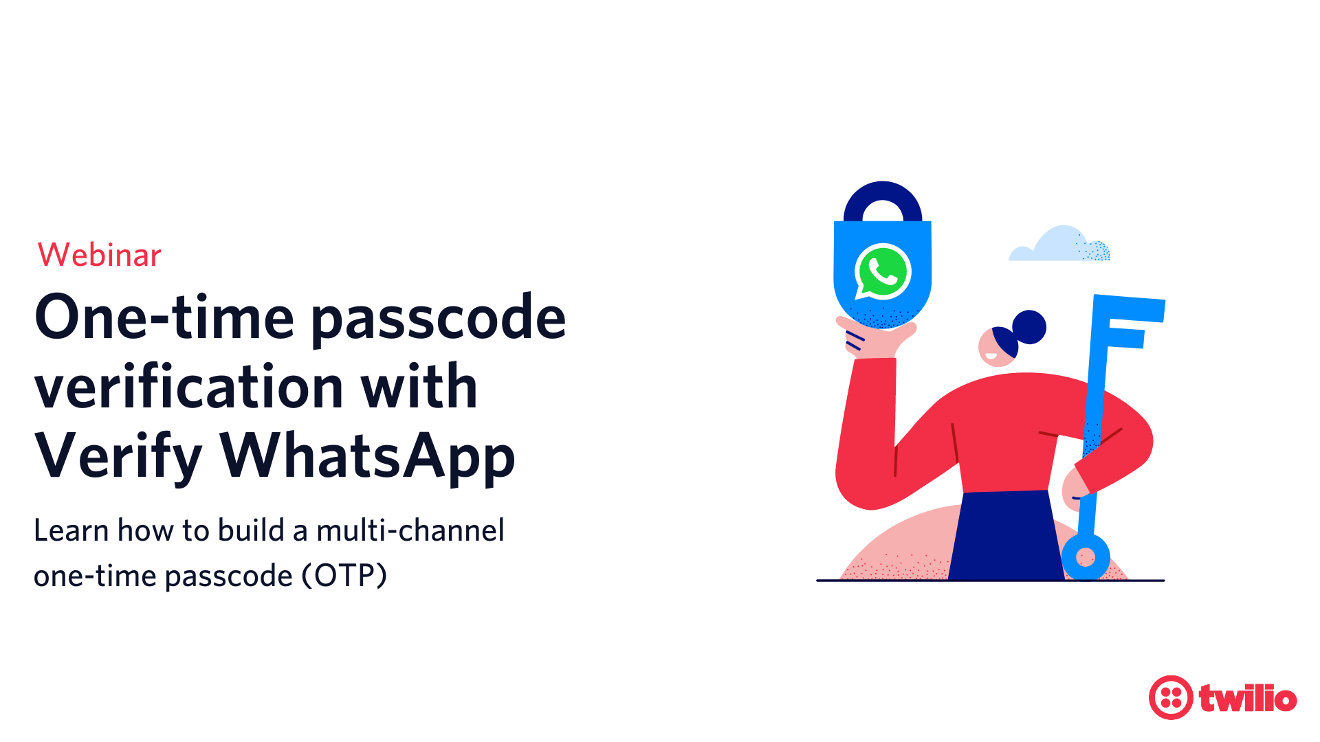 One-time passcode verification featuring Verify WhatsApp 